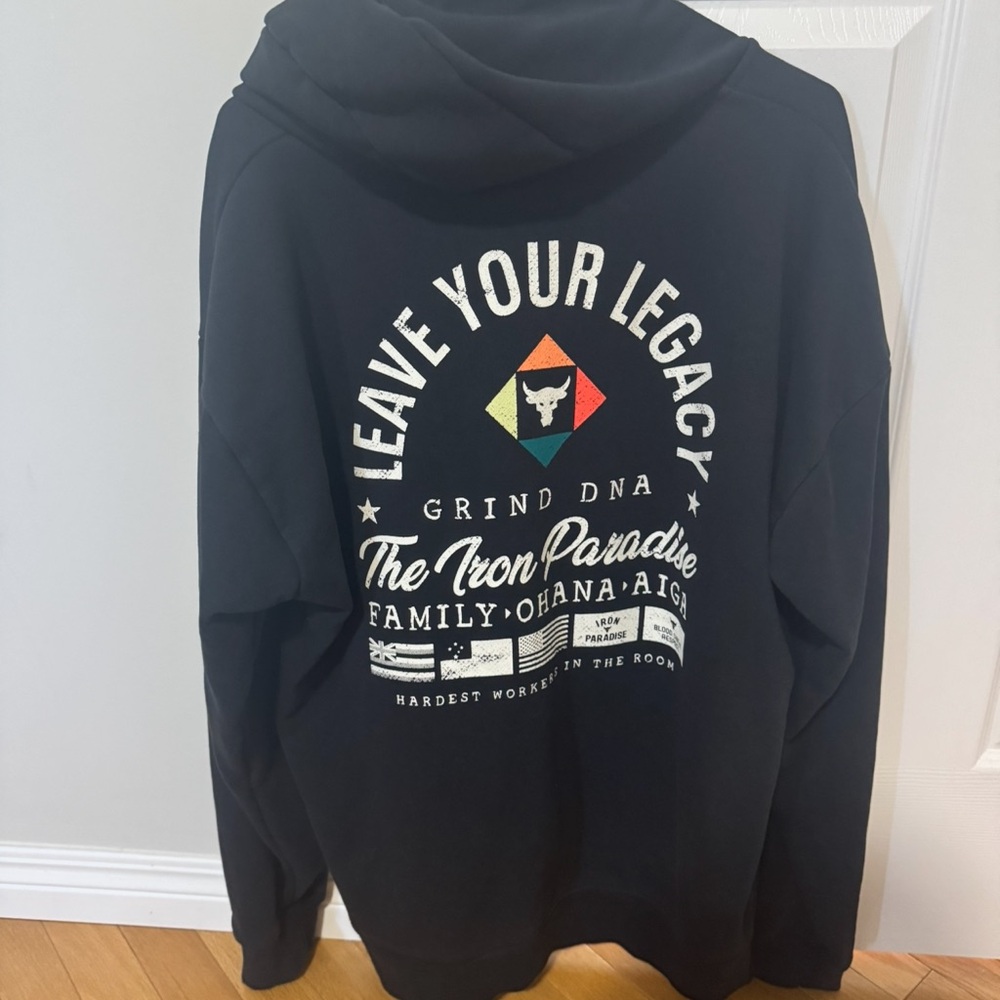 Project Rock Black Graphic Hoodie
